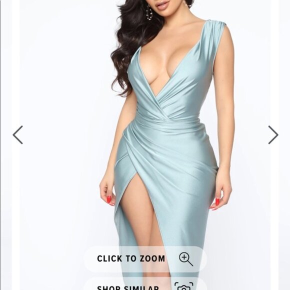 Bronze beautiful Dress  with Split, XS - Picture 1 of 12